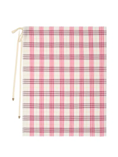 Burberry Check Cotton Sarong In Neutral