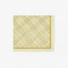 Burberry Check Cotton Scarf In Wheat