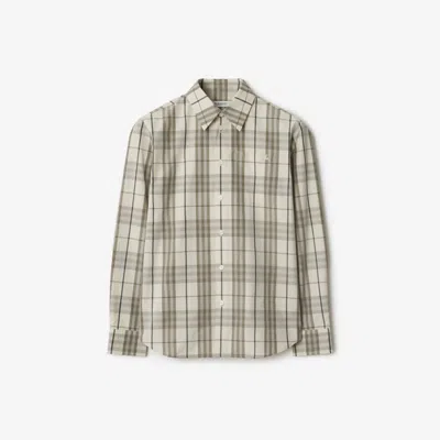 BURBERRY BURBERRY REGULAR FIT CHECK COTTON SHIRT