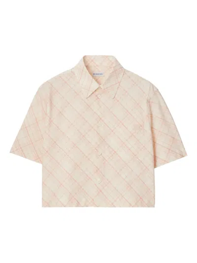 BURBERRY CHECK COTTON SHIRT