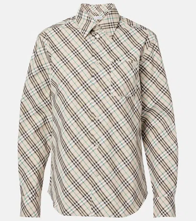 BURBERRY CHECK COTTON SHIRT