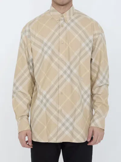 BURBERRY CHECK COTTON SHIRT