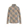 Burberry Check Cotton Shirt In Brown