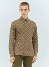Burberry Vintage Check Long-sleeved Shirt In Brown