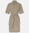 Burberry Mini Check Sand Polo Dress In Beige