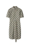 Burberry Woman Beige Dresses In Husk