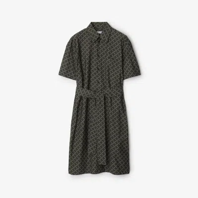 Burberry Check-pattern Cotton Shirt Dress In Snug