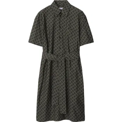 Burberry Check-pattern Cotton Shirt Dress In Snug