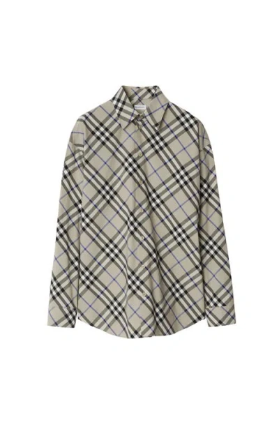 BURBERRY BURBERRY RELAXED FIT CHECK COTTON SHIRT