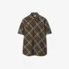 Burberry Check Cotton Shirt In Loch