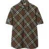 Burberry Check Cotton Shirt In Loch