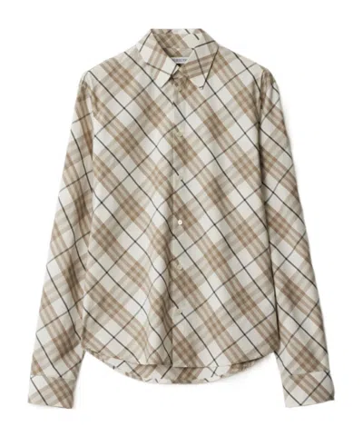 BURBERRY BURBERRY CHECKED LONG-SLEEVED SHIRT