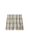 Burberry Check Deck Shorts In Cotton
