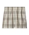 Burberry Check Deck Shorts In Cotton