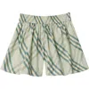 Burberry Kids'  Check Cotton Shorts In Breeze