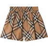 Burberry Vintage Check-pattern Cotton Shorts In Sand