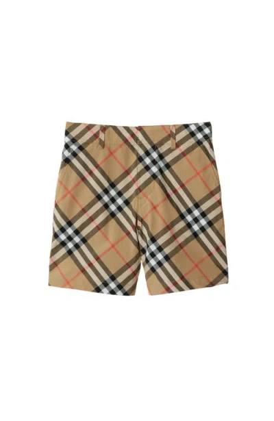 BURBERRY BURBERRY CHECK COTTON SHORTS