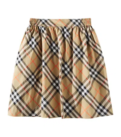 BURBERRY BURBERRY CHECK COTTON SKIRT