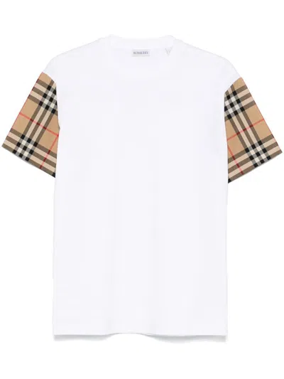 BURBERRY BURBERRY CHECK COTTON T-SHIRT