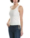 Burberry Check Cotton Tank Top In White