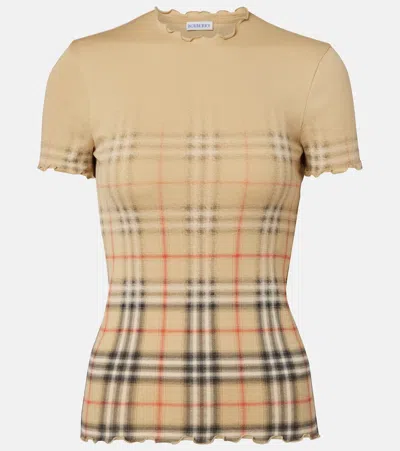 BURBERRY CHECK COTTON TOP