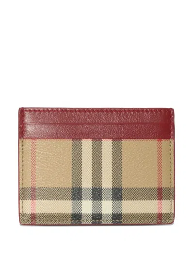 Burberry Check Credit Card Case In Multi