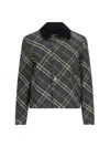 Burberry Multi Color Embroidered Logo Jacket