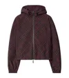 Burberry Check Cropped Reversible Jacket In Red