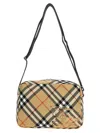 Burberry Beige Check Crossbody Bag In Beige