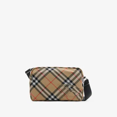 Burberry Check Crossbody Bag​ In Sand