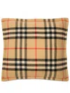 Burberry Check Wool Cashmere Cushion In Neutrals