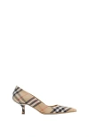 Burberry 55mm Check Dame Pumps In Brown