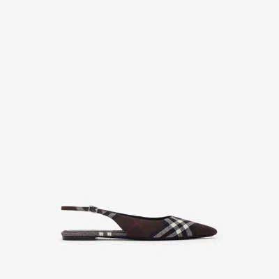 BURBERRY BURBERRY CHECK DAME SLINGBACK BALLERINAS​