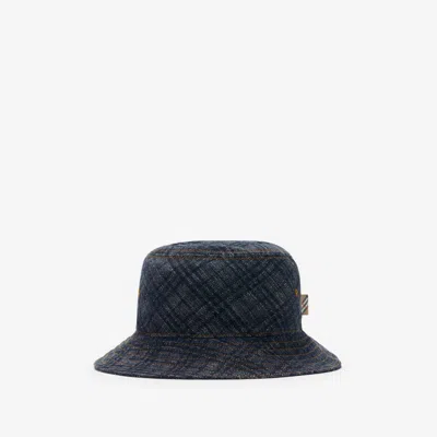 Burberry Check Denim Bucket Hat