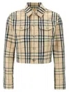 Burberry Cropped Checkered Jacket For
