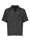 Burberry Mens Spread-collar Cotton Denim Shirt Indigo Ip Check Xs In Black