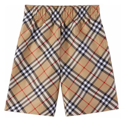Burberry Swimsuit Men Color Beige In Multi