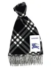 Burberry Check Double-face Scarf Scarves And Foulards White/black