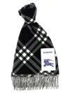 Burberry Check Double-face Scarf Scarves And Foulards White/black