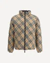 Burberry Snowdon Traditional Check Reversible Jacket In Brown