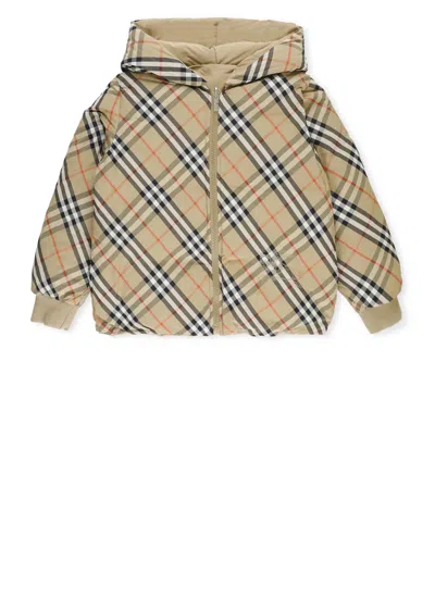 Burberry Kid Girl Puffer In Multi