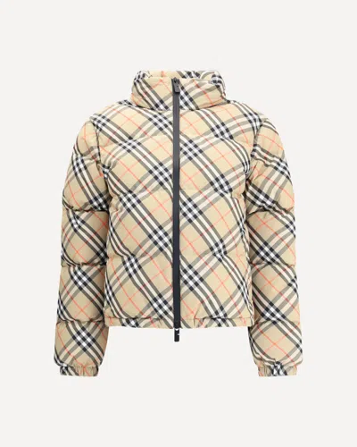 BURBERRY CHECK DOWN JACKET
