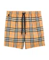 Burberry Check Drawcord Swim Shorts In Multicolor