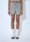 Burberry Women Check Drawstring Shorts In Beige