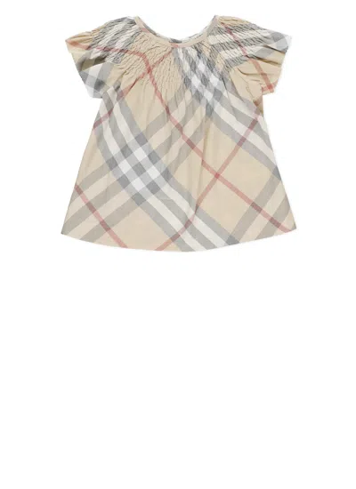 Burberry Kids' Check Dress In Neutral