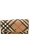 Burberry Check E-canvas Continental Wallet
