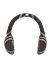 Burberry Check Wool Earmuffs In Snug Ip Check