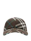 Burberry Men's Ekd Check Baseball Cap In Grün