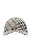 Burberry Check Adjustable Twill Baseball Cap In Nude