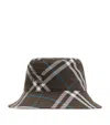 Burberry Ekd Check-print Bucket Hat In Black
